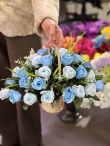 Ритуальная плетёная корзина из бамбука №Н-47