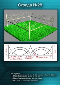 Металлическая ограда 28