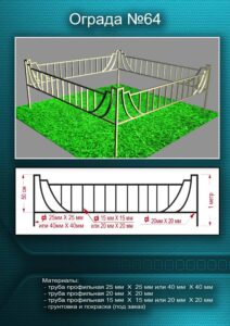 Металлическая ограда 1