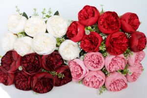 Б11735 Букет пион 7г.»Пинко»Н48см(4микс)