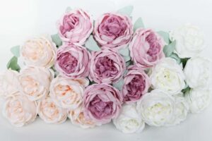 Б11754 Б/С Бук.роза пионовидная 7гол.»Свадьба»Н44см(3микс)