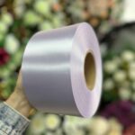 Ритуальная лента "сиреневая" печать золотом возможно чёрным