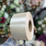 Ритуальная лента "античная-белая" печать золотом возможно чёрным