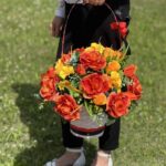 Ритуальная корзина плетеная из бамбука