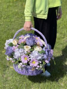 Ритуальная корзина плетеная из ивы