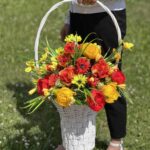 Ритуальная корзина плетеная из ивы