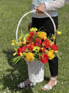 Ритуальная корзина плетеная из ивы