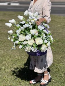 Ритуальная плетеная корзина из ивы