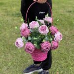 Ритуальная плетеная корзина из бамбука