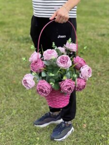 Ритуальная плетеная корзина из бамбука