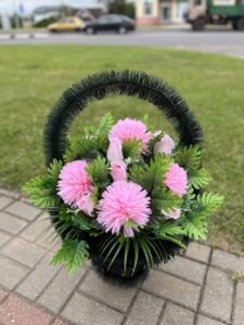 Ритуальная корзина «ФК1080» «Лукошко»