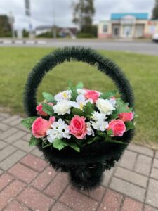 Ритуальная корзина «ФК1150» «Лукошко»