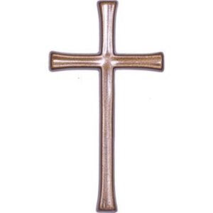Код: ф217 Крест католический для надгробий 017 12х6.5см, бронза