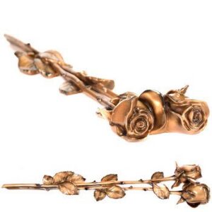 Код: Ф201 Роза для надгробий 001 58х13см, бронза