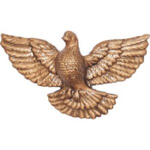 Код: Ф203 Голубь для надгробий 003 23х15см, бронза