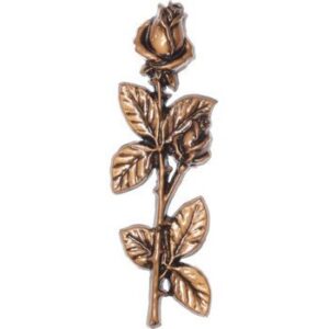 Код: ф222 Роза для надгробий 022 27.5х9см, бронза
