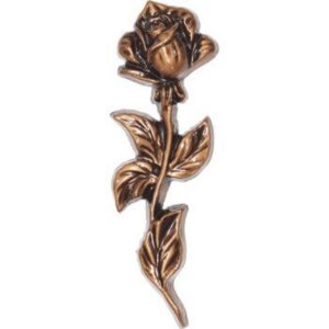 Код: ф223 Роза для надгробий 023 18.5х7см, бронза