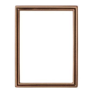 Код: к263 Рамка для надгробий №63, прямоугольная 13х18см BR7, бронза